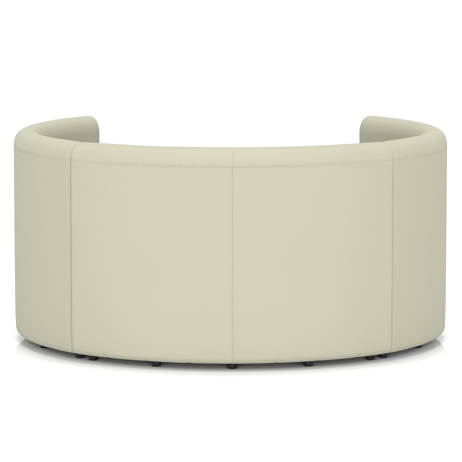 Mawsley Modular Seating Set Circular Booth High Back With Black Table in Era - Futurist