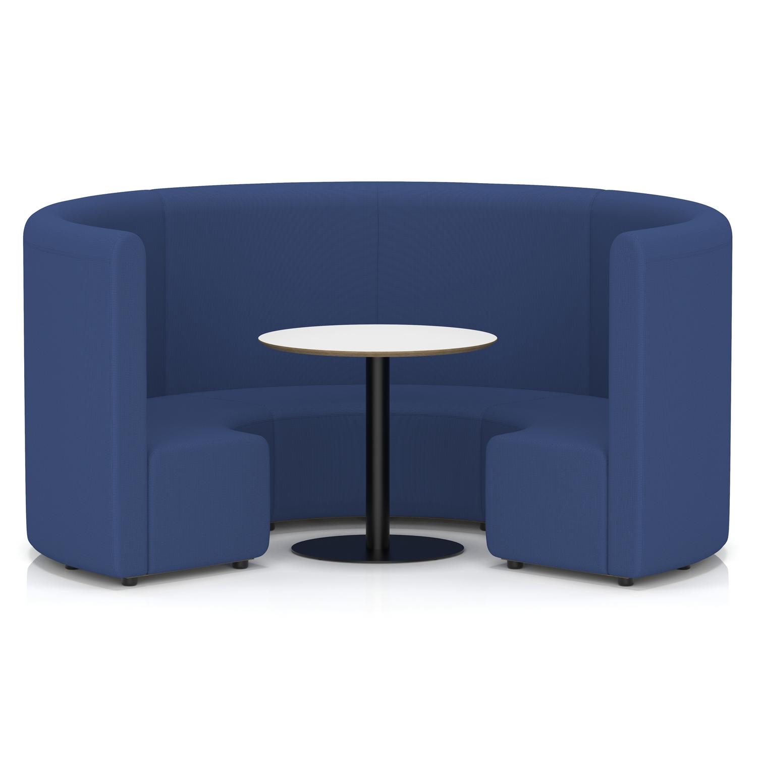 Mawsley Modular Seating Set Circular Booth High Back With White Table in Era - Perennial