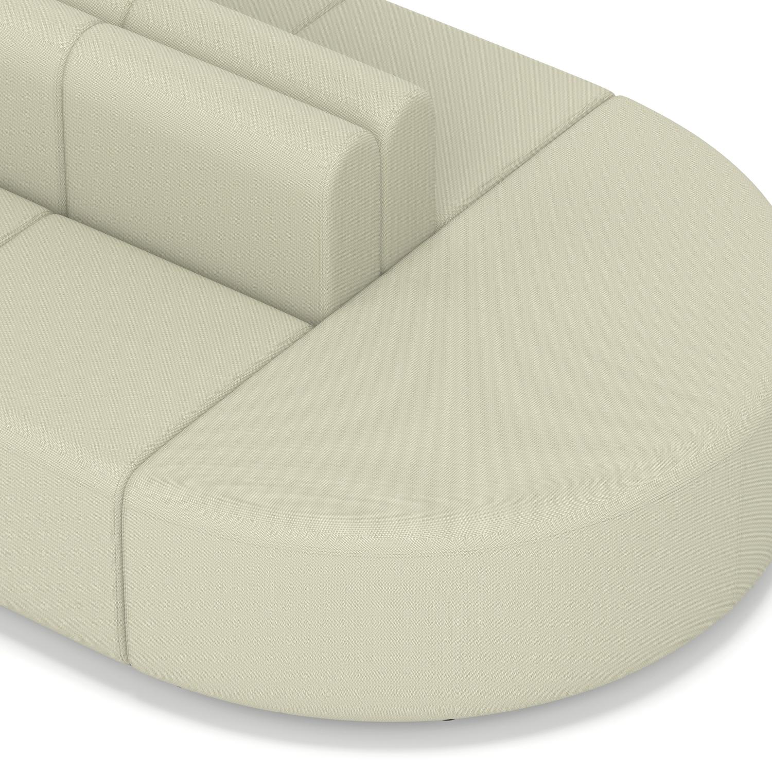 Mawsley Modular Seating Set Capsule Island Low Back 10 Seater in Era - Futurist
