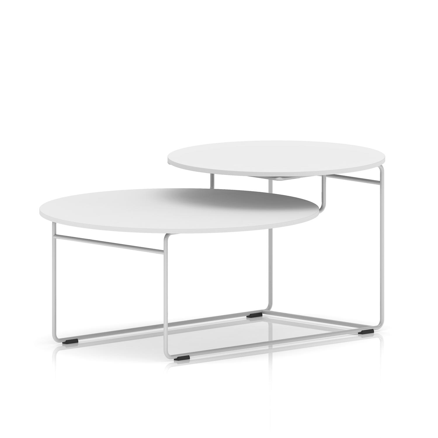 Solstice Coffee Table White Top White Frame