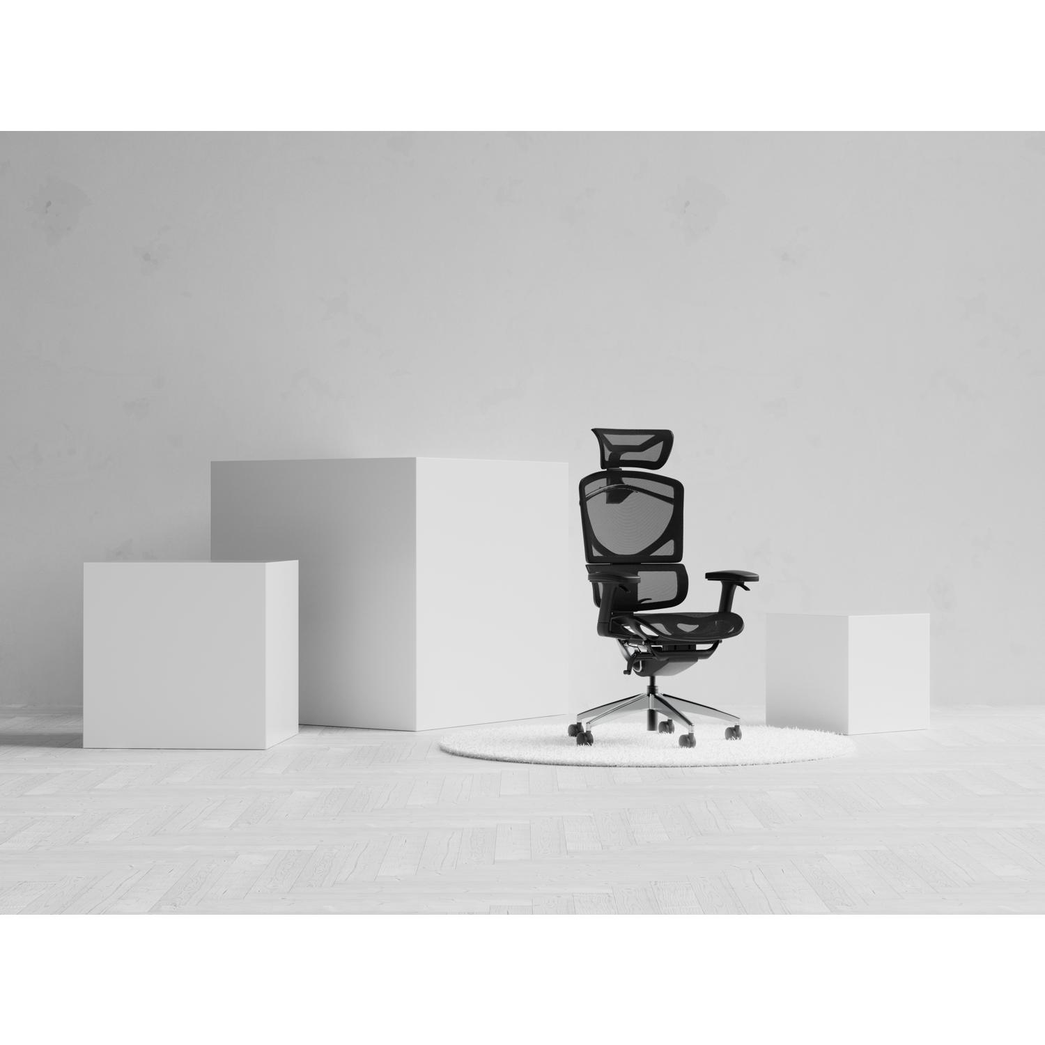 Ergo Click Plus With Headrest Black Mesh
