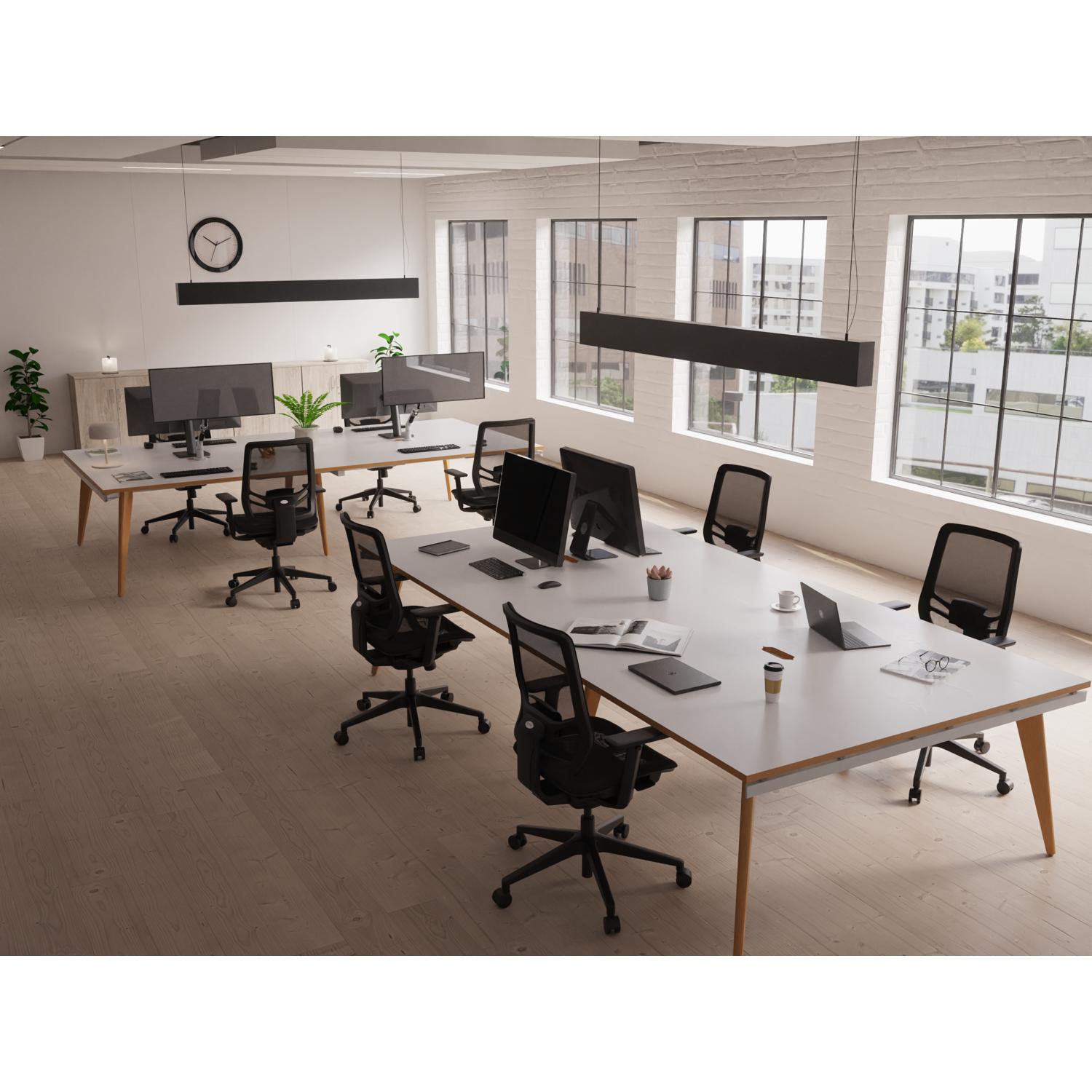 Ergo Twist Mesh Back Ergonomic Task Operator Office Chair With Height Adjustable Arms Black Mesh Seat