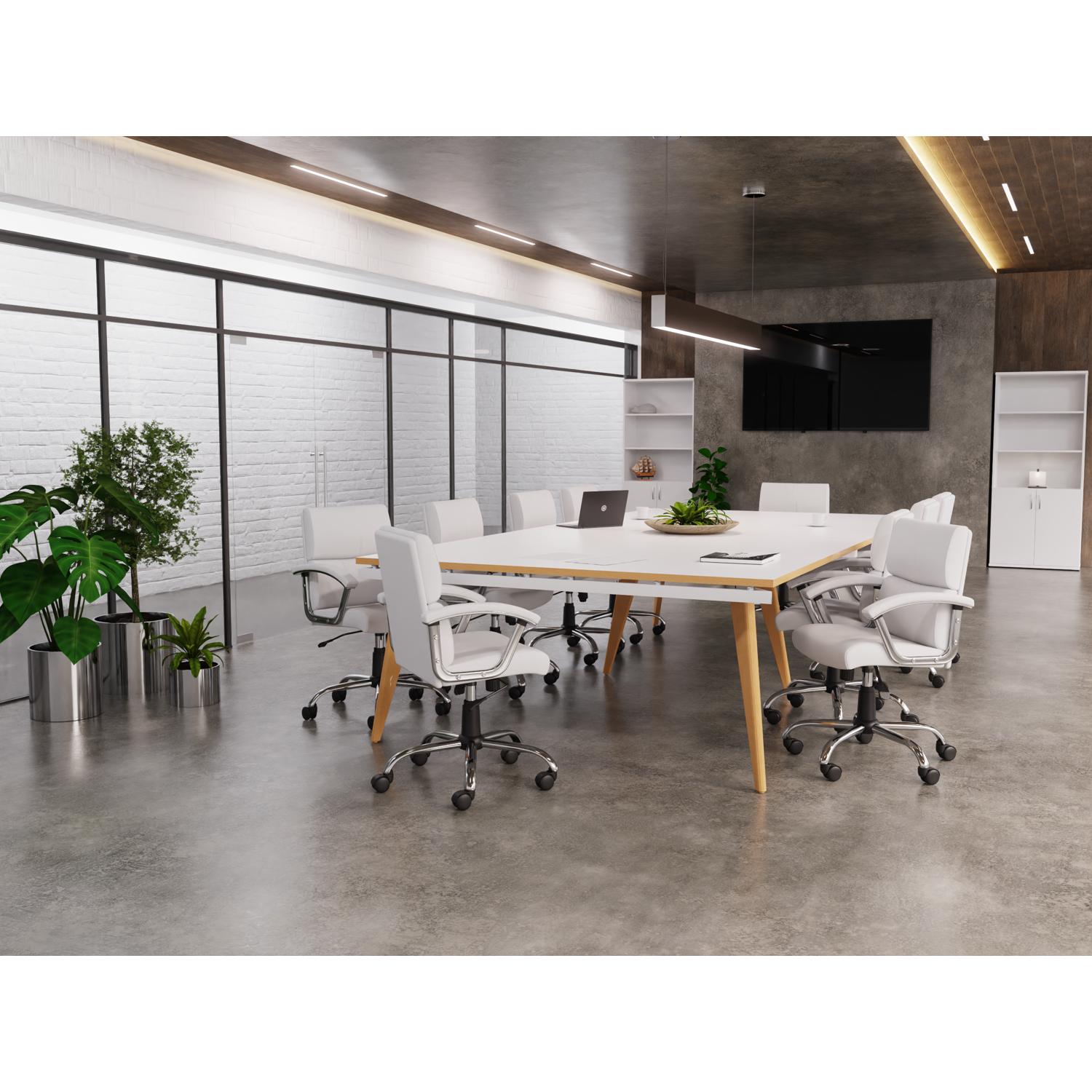 Desire Medium Executive Chair With Arms White
