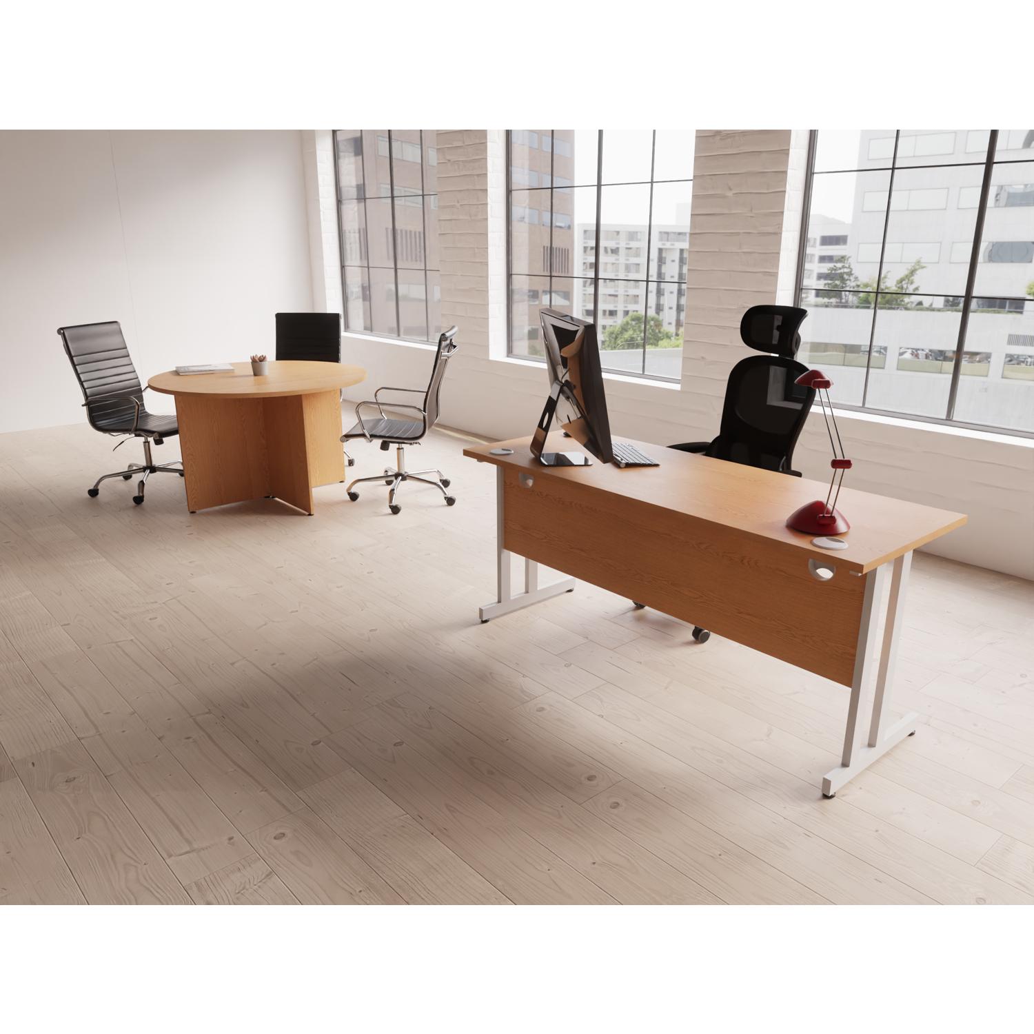 Nola Executive Chair High Back Soft Bonded Leather White
